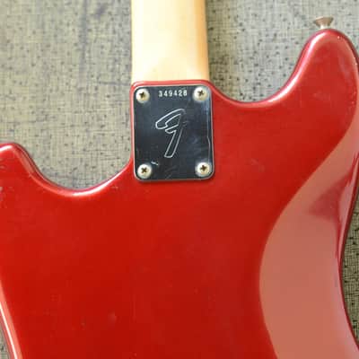 Competition Red 1972 Fender Mustang with Original Case image 11