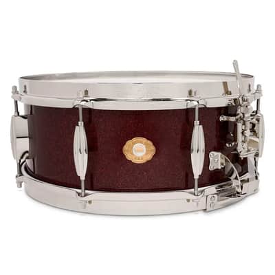 Slingerland Radio King Solid Maple Snare Drum 14x5.5 Maroon Glass image 1