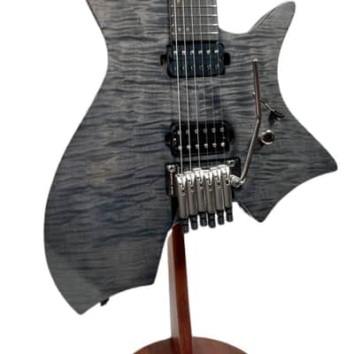 b3 Sahara Plus 6 Hollow Body 2022 Charcoal/Black, Figured Maple & Mahogany NEW (Authorized Dealer) image 1