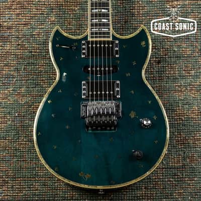 1999 Yamaha SG-T2 Masayoshi Takanaka Signature Model, transparent blue, with case image 2