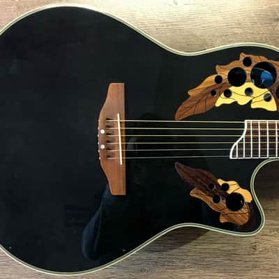 Ovation CS257 Celebrity Deluxe Gloss Black Finish Thin Bowl | Reverb