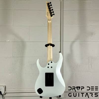 Ibanez Prestige RG653DX Electric Guitar w/ Case - White Flat image 12