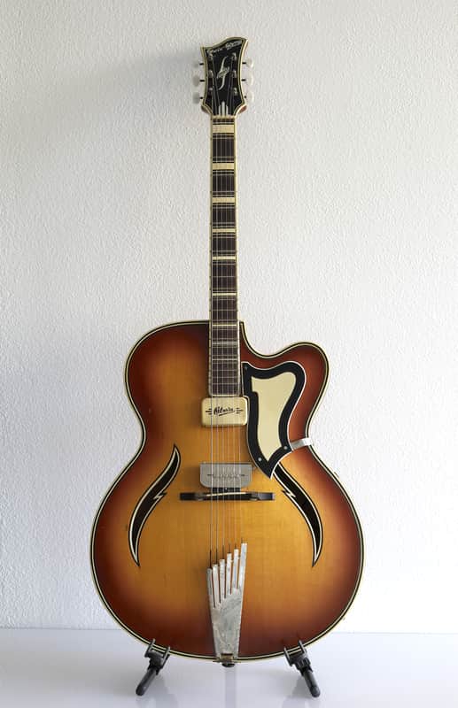 Otwin (1950s) Olymp, Ice Tea Sunburst || Schlaggitarre, German Archtop image 1