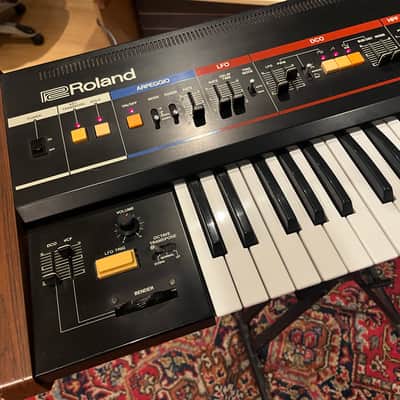Roland Juno-60 61-Key Polyphonic Synthesizer 1982 - 1984 - Black image 6