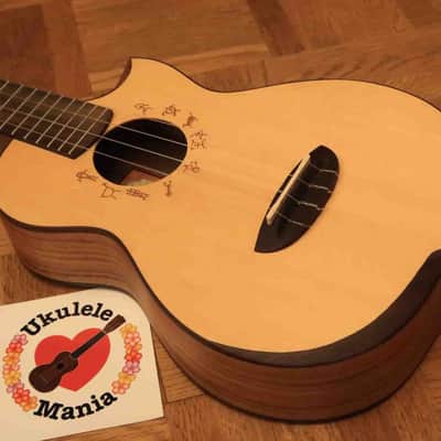 aNueNue Super Lani Spruce top Koa Cutaway Slot head Tenor Ukulele 3101 image 10