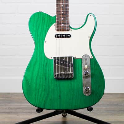Preowned 1992 G&L ASAT Classic (Made in USA) w/ SKB Hardshell Case - Clear Forest Green image 3