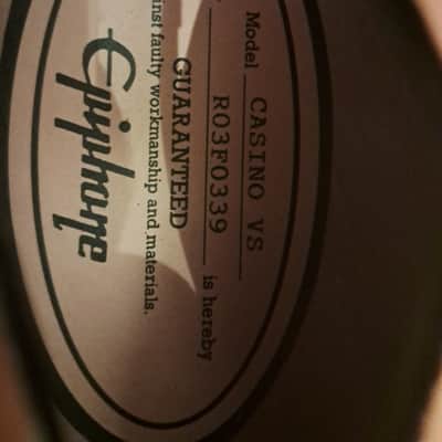 Epiphone Casino peerless 2003 - Vintage sunburst image 13
