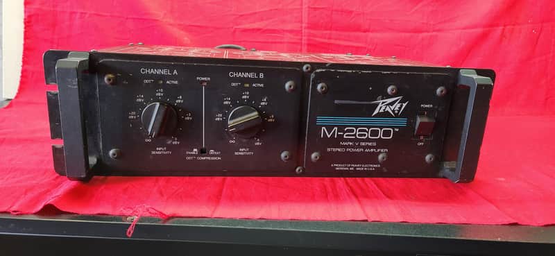 Used Peavey M-2600 Mark V Power Amplifier + 1 for parts image 1