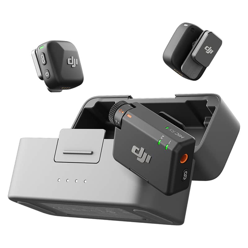 DJI Mic Mini 2.4GHz 2-Person Clip-On Digital Wireless Microphone System with Charging Case image 1