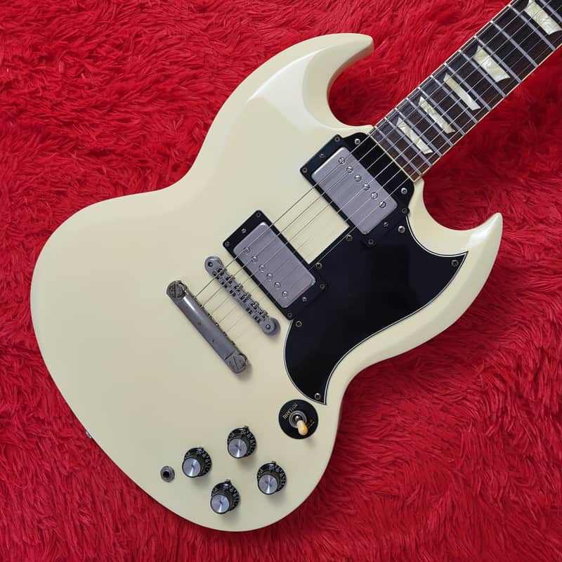 Burny RSG-60 '63 Revival Series - SG Standard - 1988 - White - Original VH-3 Pickups - Made In Japan MIJ image 1