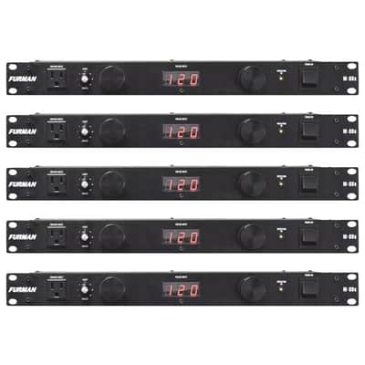 Furman M-8DX 15A 8 Outlet Power Conditioner Surge Protector w Digital Meter 5-Pack image 1