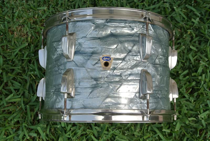 1960's Ludwig Drum Co. 13" CLASSIC TOM in SKY BLUE PEARL for YOUR DRUM SET! RM35 image 1