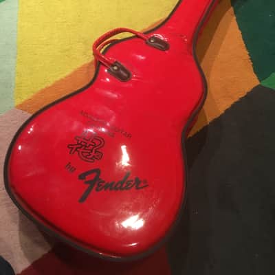 Fender Japan YC-25H Catalina Hanako early 1980s red acoustic Terada 1982-85 MIJ Made in Japan image 13