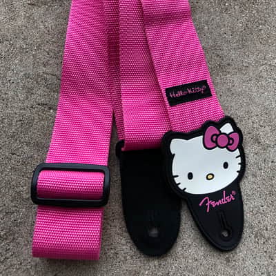 Fender Hello Kitty Guitar Strap 2005 Sanrio Co Pink Rare image 1