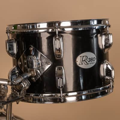Vintage Rogers R-380 "Double Soul" Jet Black Drum Set image 15
