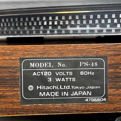 Hitachi PS-48 Uni-Torque Direct Drive, Auto-Return (1976 Vintage Japan) image 13