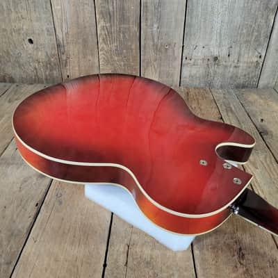 Harmony Rocket H53 1959-1965 with Bigsby with Floating Jazz Pickup - Nickel - Red image 15