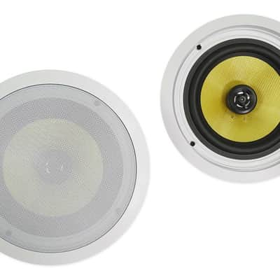 (6) Rockville HC85B-LED 8" 700 Watt In-Ceiling Home Theater Speakers w/Blue LED image 2