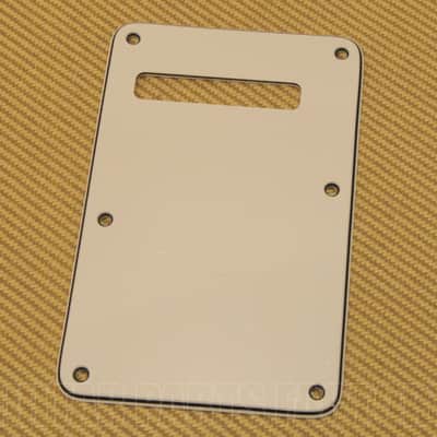 001-9649-000 Genuine Fender 3-Ply Parchment Strat Guitar Backplate Back Plate