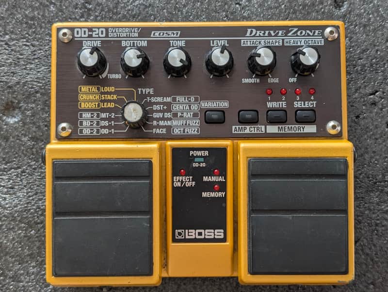Boss OD-20 Overdrive/Distortion Twin Pedal with sub octave! image 1