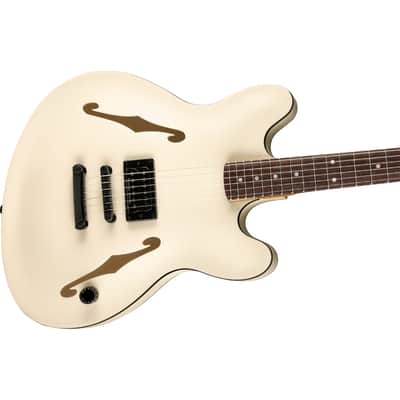 Fender Tom DeLonge Starcaster® Electric Guitar - Satin Olympic White image 3