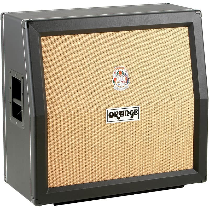 Orange Amplifiers PPC Series PPC412-A 240W 4x12 Guitar Speaker Cabinet Regular Black Slant