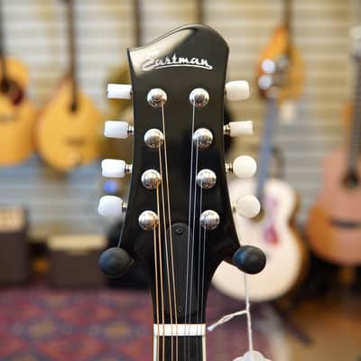 Eastman MD404-BK Oval Hole A-Style Mandolin Black w/Hard Case image 7