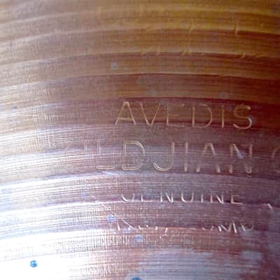 14" Zildjian A Hihat Cymbal, brilliant finish - Vintage 1950s image 5