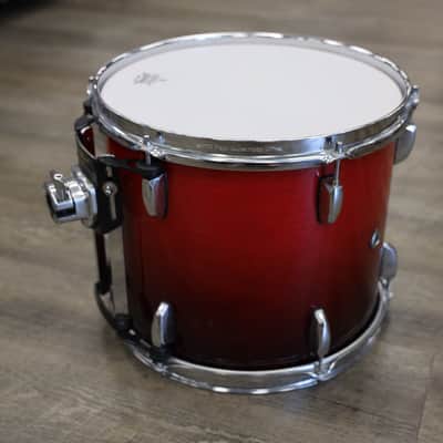 Used Pearl Session Custom Maple Mounted Tom 11x13" Cranberry Fade image 5