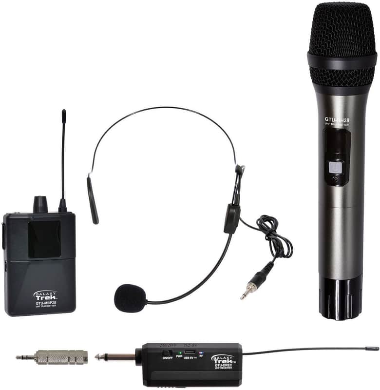 Galaxy Audio GTU-SHP6AB GTU Galaxy Trek UHF Dual Wireless Combo Mic System - P6 Band image 1