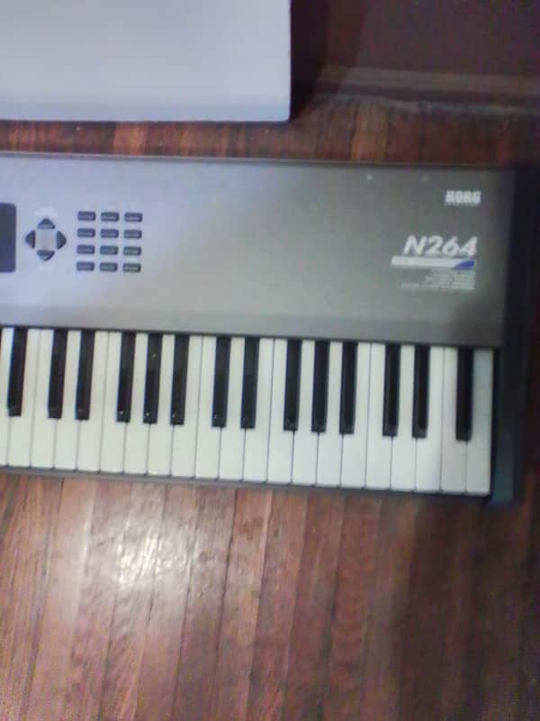 Korg N264 76-Key Music Workstation 1990s - Gray image 1