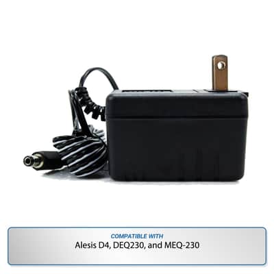 Alesis Power Adapter for D4, DEQ-230, MEQ-230 PSU Supply Cable Cord
