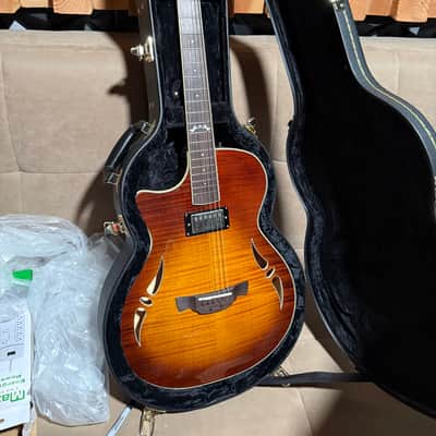Crafter SA TMVS Left Handed SA TMVS Left Handed Amber Hollow Body Electric Guitar 2024 image 1
