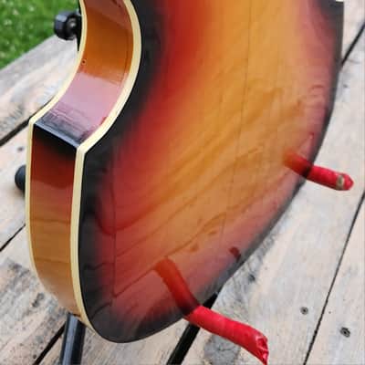 RARE! Teisco Kingston FB2 Violin Bass Sunburst 1967 Japan image 8