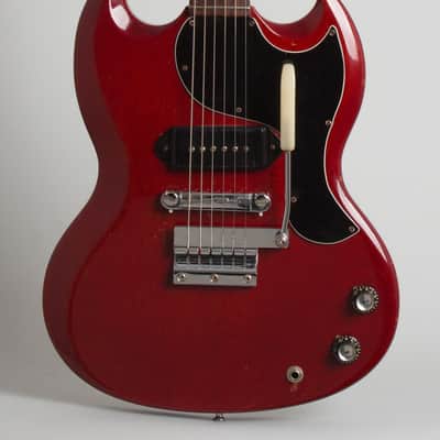 Gibson  SG Junior Solid Body Electric Guitar (1966), ser. #900745, black tolex hard shell case. image 3