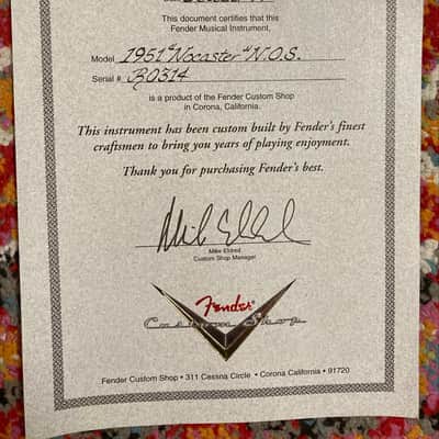 Fender 1951 Nocaster NOS 1999 - Butterscotch, Very Good, SKU: 1089G image 16