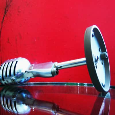 Vintage 1940's Electro-Voice 950 Cardax Crystal Microphone Hi Z w E.V 423A stand prop display image 13