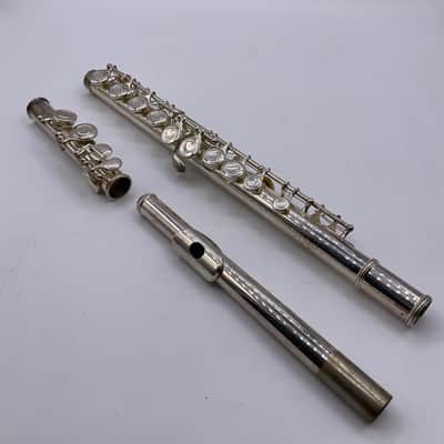 Unmarked Student Flute Silver Plated Closed Hole Flute With Hard Case image 2