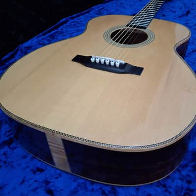 2024 Darren Hippner Handmade OM Steel String – Brand New Old Stock – Indian Rosewood & Sitka Spruce image 14
