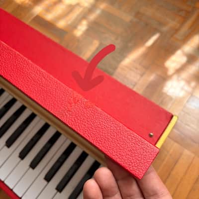 Rare Busilacchio Red Chord/Reed Organ (Italy, 1960s) – vintage cased electric organ and harmonium! image 13