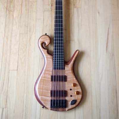 2015 Carl Thompson Custom 5 String Electric Bass Guitar Scroll Les Claypool image 2