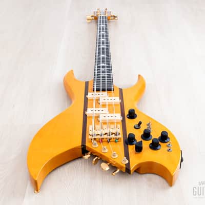 1991 BC Rich Bich 8-String Vintage Neck Through Bass Natural w/ Case, Japan NJ image 11