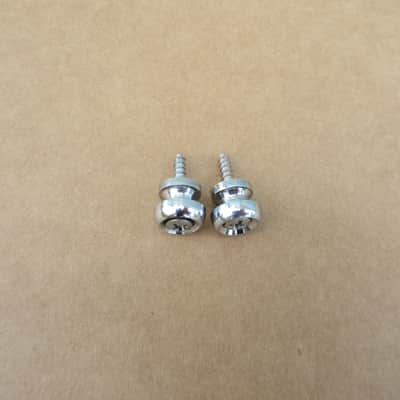 1960s 70s Teisco Marquis Guitar Strap Buttons Wth Screws Kay Aria Univox Japan image 1