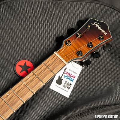 USED Ibanez AEWC32FM Amber Sunset Fade 2022 Acoustic-Electric Guitar w/Gig Bag image 7