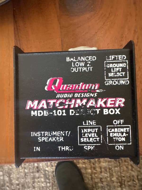Matchmaker MDB-101 Passive Direct Box with Cabinet Emulation image 1