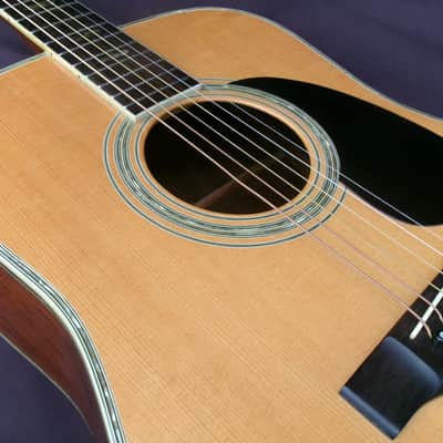 1975 Yairi YW-600 Dreadnought Guitar New Jacaranda Natural+Vintage Hard Case image 20