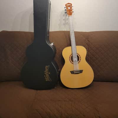 Washburn AF5K Apprentice Series Folk Body Spruce Top Mahogany Neck 6-String Acoustic Guitar w/Hard Case image 1