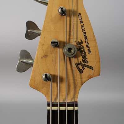 1974 Fender Musicmaster Shortscale Bass Olympic White w/OHSC image 6