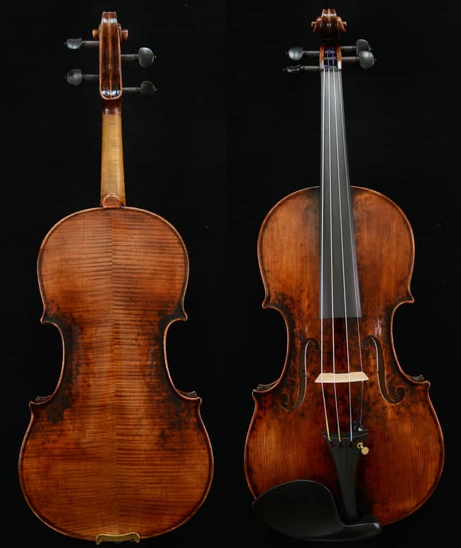 Stradivari Violin Awesome Sound Master Work Antiqued Style Oil Varnish image 1
