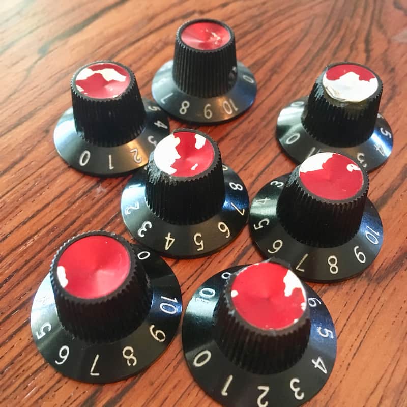 Sunn O)) model T amplifier knobs c 1975 Red original vintage usa image 1